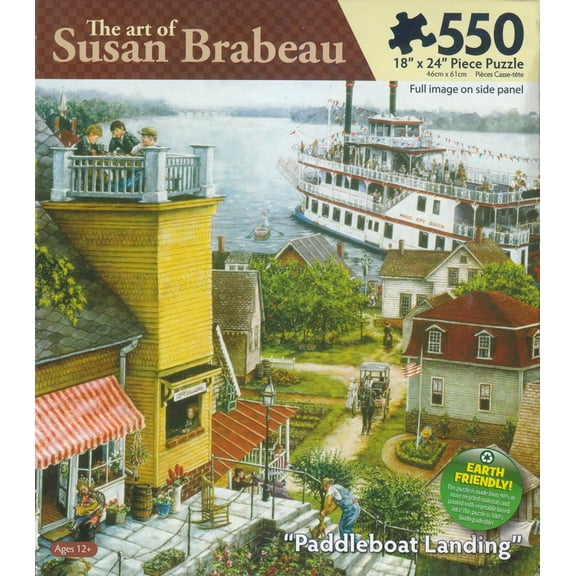 Paddleboat Landing 550 Piece Puzzle