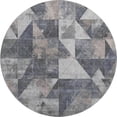 thumbnail image 2 of Addison Rugs Mayfield Premium Machine Washable Transitional Geometric Gray Round Rug, 8' x 8', 2 of 6