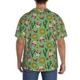 thumbnail image 3 of JUNZAN Mens Casual Button Down Shirts Short Sleeve Vintage Sugar Skull Print Shirt-3X-Large, 3 of 5