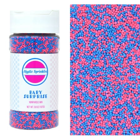 Mystic Sprinkles Baby Surprise Nonpareils 3.8 Ounce Bottle