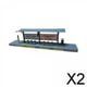 thumbnail image 1 of Modelo de parada de autobús en miniatura,Modelos de construcción a escala 1/64 Autobús en miniatura Esperando parada,1:64 Modelo de estación de autobuses Estación de montaje DIY,Escena de, 1 of 8