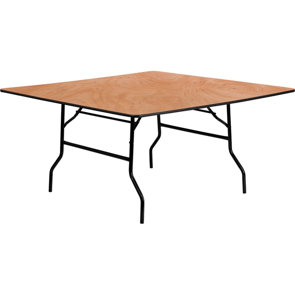 60'' Square Wood Folding Banquet Table YTWFFT60SQGG