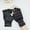Black Gray, variant on Winter Half Finger Gloves, Knitted Fingerless Mittens, Warm Stretchy Gloves for Men and Women