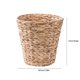 thumbnail image 2 of AJKSFHIU - Cubo de basura de ratán tejido con inserto de plástico, color beige, 2 of 6