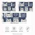 thumbnail image 2 of Yayeee Pillowcase Queen Size Set of 2 Satin Wrinkle Resistant Pillow Case, Blue Cats and Hearts, 2 of 7