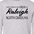 thumbnail image 4 of Inktastic From Raleigh North Carolina in Black Distressed Text Long Sleeve Youth T-Shirt, 4 of 5