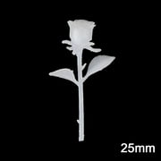 DIY Valentine's Day Crystal Craft Supplies Rose Model Resin Epoxy Jewelry Making Micro Landscape 25MM