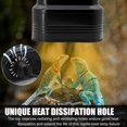 thumbnail image 4 of Lámpara doble para reptil con interruptores independientes, UVB y soporte foco hábitat de terrario vidrio, lámpara calor dragones barbudos, tortugas, serpientes Reptile Dual Light Fixture, 4 of 7