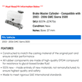 thumbnail image 2 of Brake Master Cylinder - Compatible with 2003 - 2006 GMC Sierra 3500 2004 2005, 2 of 2