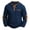 Navy, variant on Mens Daily Waffle Henley Shirt Long Sleeve Elbow Patch Casual Lounge Tops Black L