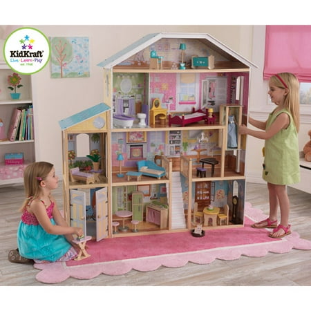 KidKraft Majestic Mansion Wooden Dollhouse with 33 Pieces of Furniture