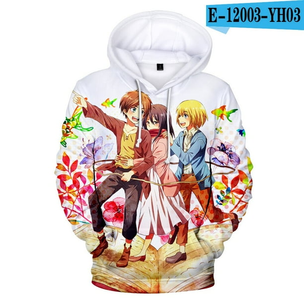 Sudaderas con capucha de Anime Attack on Titan, sudaderas de Halloween, chaqueta informal para adultos y niños, tallas para niños, jersey de Cosplay de Eren Jaeger, Unisex06Niños 150 Deng Xun unisex