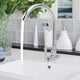 thumbnail image 3 of Grifo para fregadero de lavabo, grifo de agua cromado para el hogar G1/2 pulgadas, diseño fácil de usar, 3 of 9