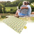 thumbnail image 4 of Picnic Rug, Oxford Cloth Foldable Soft Widen Extra Large Easy To Clean Picnic Blanket  For Outdoor For Hiking Yellow, 4 of 8