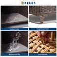 thumbnail image 6 of Double Litter Box Enclosure for 2 Cats - Rattan Hidden Cat Furniture with Litter Mat 2 Hooks & Doors, Large Cat House for 2 Litter Boxes, Easy Clean, 47.2" l x 19.7" w x 23.6" h Brown, 6 of 7