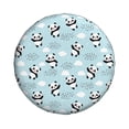 thumbnail image 3 of Rv Spare Tire Cover 15 inch - Cute Panda Bear Tire Covers for Trailers, Adjustable Camper Spare Tire Cover, 3 of 7