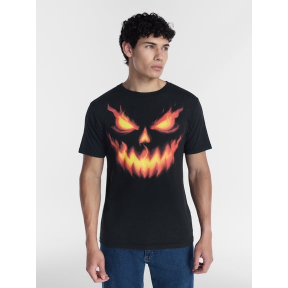 Halloween Men's Evil Jack Graphic Tee from Way to Celebrate, Sizes XS-4XLT