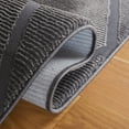 thumbnail image 5 of SAFAVIEH Revive Lorrin Diamond Polyester Area Rug, Charcoal, 4' x 6', 5 of 8