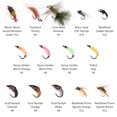 thumbnail image 5 of Bassdash Fly Fishing Flies Kit Fly Assortment Trout Bass Fishing with Fly Box, 36/64/72/76/80/96pcs with Dry/Wet Flies, Nymphs, Streamers, Popper, 5 of 8