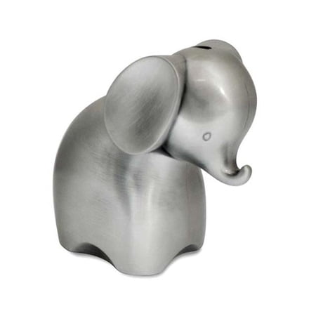 Elephant Money Bank - Pewter-Plated