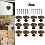 AFQH 12 Pcs Vintage Antique Bronze Knobs Handle Pulls Round Knobs for Cabinet Drawer Kitchen Bathroom Cupboard Home Office Furniture,Cabinet Door Bathroom knobs Hardware