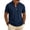 Navy-1065BB, variant on Hearthz Cotton Polo Shirts for Men Contrast Short Sleeve Men's T-Shirts Lapel Collar Moisture Wicking Mens Golf Polo Shirts White S
