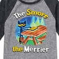 thumbnail image 3 of Pete The Cat - The Smore The Merrier - Toddler And Youth Raglan Graphic T-Shirt, 3 of 6