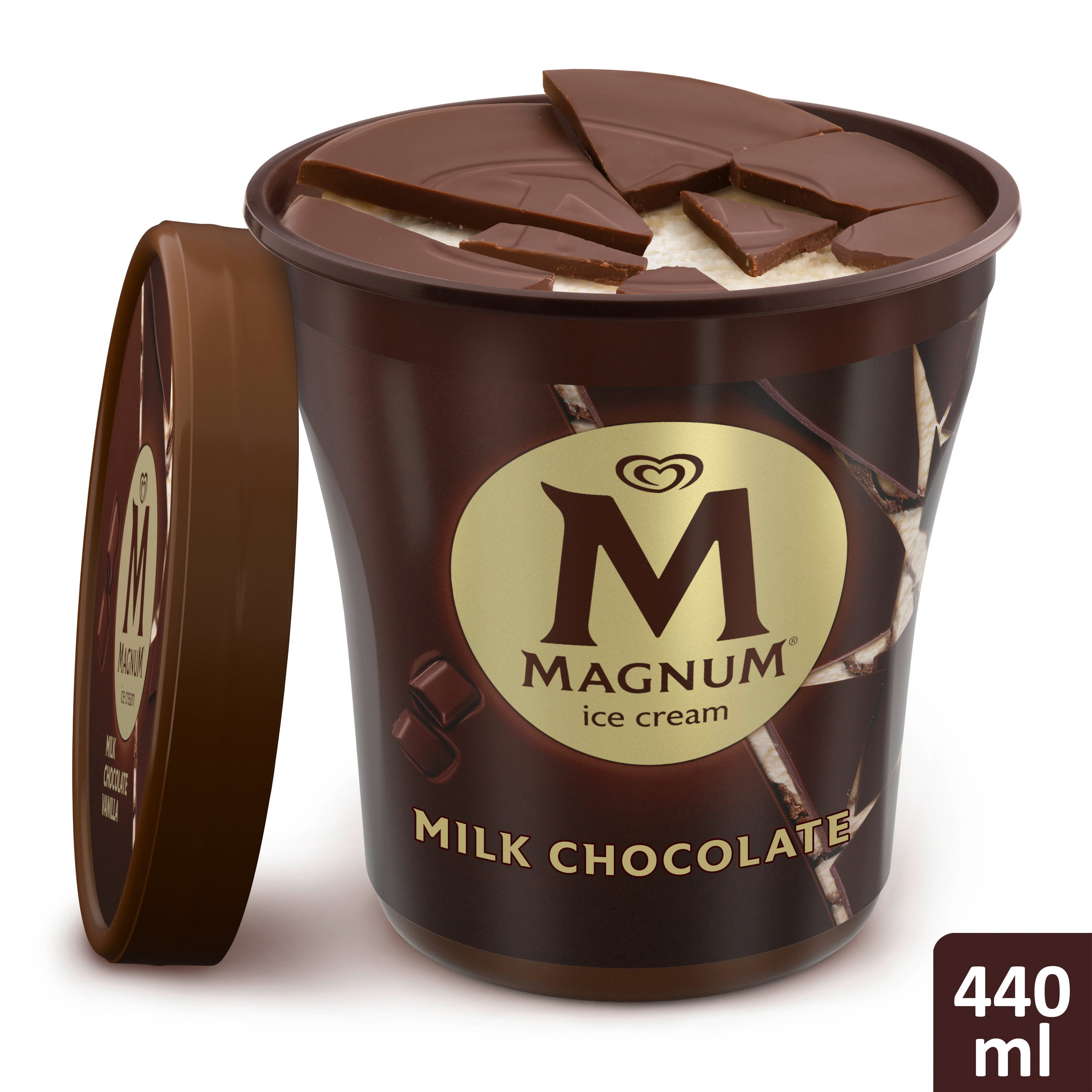 Magnum Ice Cream Milk Chocolate Vanilla 14 8 Oz Walmart Com
