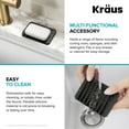 thumbnail image 5 of Kraus KDM-05DG Self-Draining Silicone Soap Dish / Sponge Holder - Grey, 5 of 7