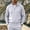 Gray, variant on Men’s Waffle Knit Full Zip Track Jacket, Stand Collar Long Sleeve Casual Athletic Warm Outerwear Coat Size 3XL Gray