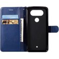 thumbnail image 2 of HAHDAXIA Compatible for Case LG V20 Mini, PU Leather Folio Card Holder Storage Wallet Case,Magnetic Closure Shockproof Kickstand for Women Men Blue & 2X Screen Protector, 2 of 7