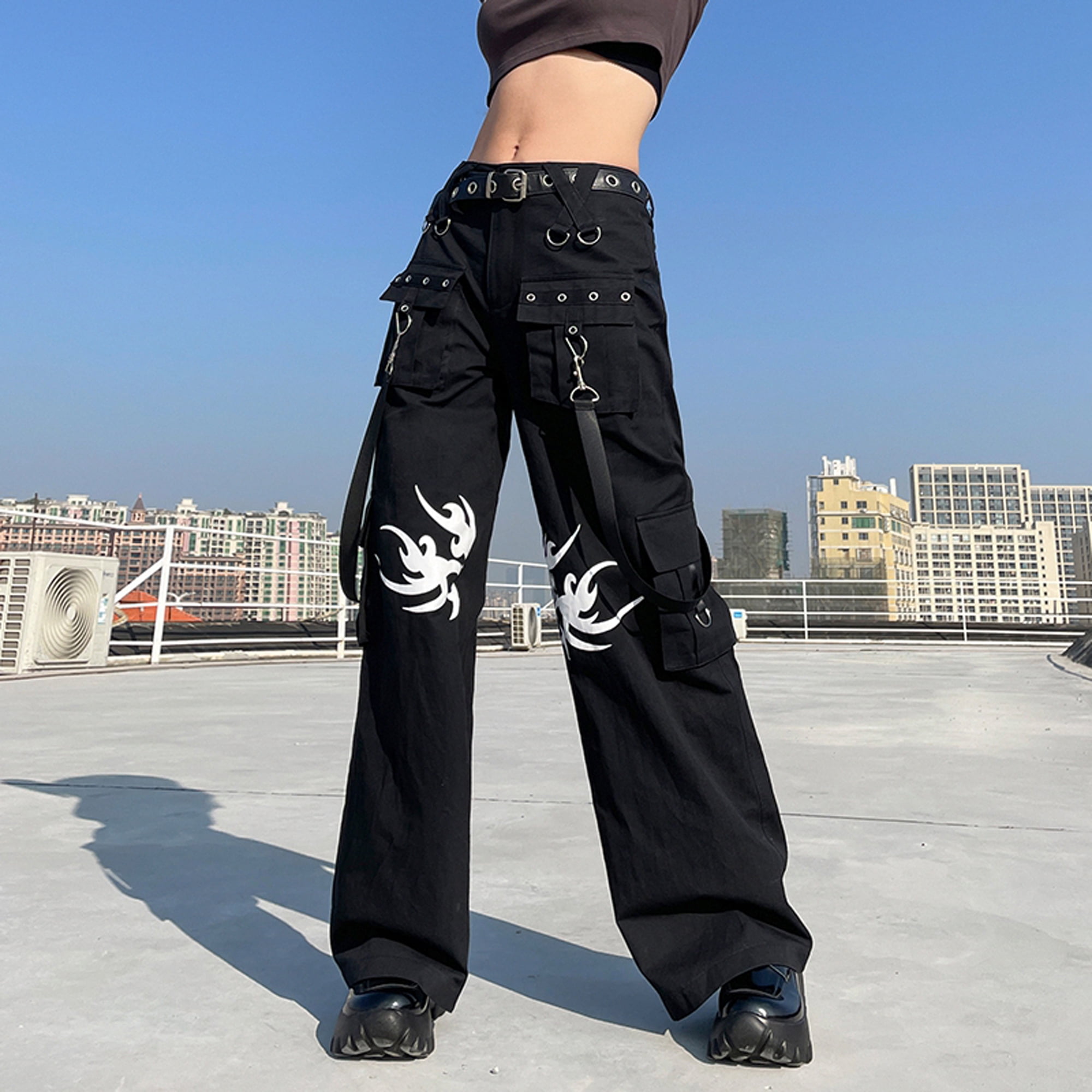 Buy DOSLAVIDA Mens Baggy Hip Hop Jeans Loose Fit Jogger Denim Pants  Stylish Printed Dance Skateboard Cargo Jean with Pockets Iblue XSmall  at Amazonin