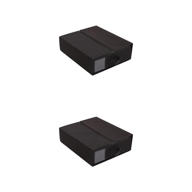 kurtrusly Cube Storage Organizer Convenient Closet Organization Solution Protective Storage Closet Organizer Black 2Set