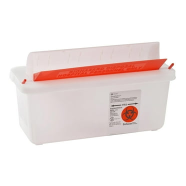 In-Room Sharps Container 1.25 gal. Horizontal Entry