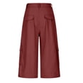 thumbnail image 3 of WILLBEST Pantalones Casuales de Lino Ajustados para Mujer, con Cintura Elástica y Cordón Ajustable para Mayor Comodidad y Estilo. Grande, 3 of 5