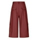 thumbnail image 3 of WILLBEST Pantalones Casuales de Lino Ajustados para Mujer, con Cintura Elástica y Cordón Ajustable para Mayor Comodidad y Estilo. Grande, 3 of 5