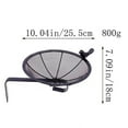 thumbnail image 3 of 10 Inch Stainless Steel Wall Mounted Bird Feeder Tray, Large Metal Mesh Platform Feeder with Hanging Hook for Fence Tree Mount, Outdoor Wild Bird Feeding Station Garden Backyard, 3 of 6