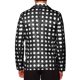 thumbnail image 3 of BLAZERS DE PUNTOS POLKA CHIC INSPIRADOS PARA HOMBRES, CHAQUETA DE TRAJE DE UN BOTÓN CON SOLAPA DE MUESCA, ABRIGOS DEPORTIVOS S NEGRO, 3 of 6