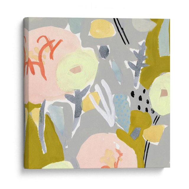 Cuadro decorativo - Honeydew Twist Iv, Victoria Borges 70x70 Canvas Lab Abstracto