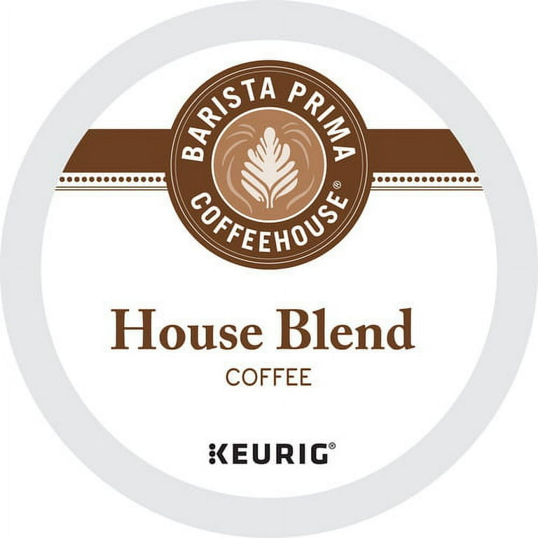 Barista Prima Coffeehouse House Blend K Cup Compatible with Keurig Brewer Regular House Blend 24 Pod 24 Box Walmart