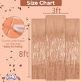 thumbnail image 2 of PMU Metallic Fringe Curtains (Rose Gold) 3ft x 8ft Pkg/1, 2 of 6