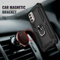 thumbnail image 3 of Grade Drop Impact for Moto G Stylus 5G 2022 Case 360 Metal Rotating Ring Kickstand Holder  Heavy Duty Shockproof Case for Motorola Moto G Stylus 5G 2022 Phone Case (Black), 3 of 16