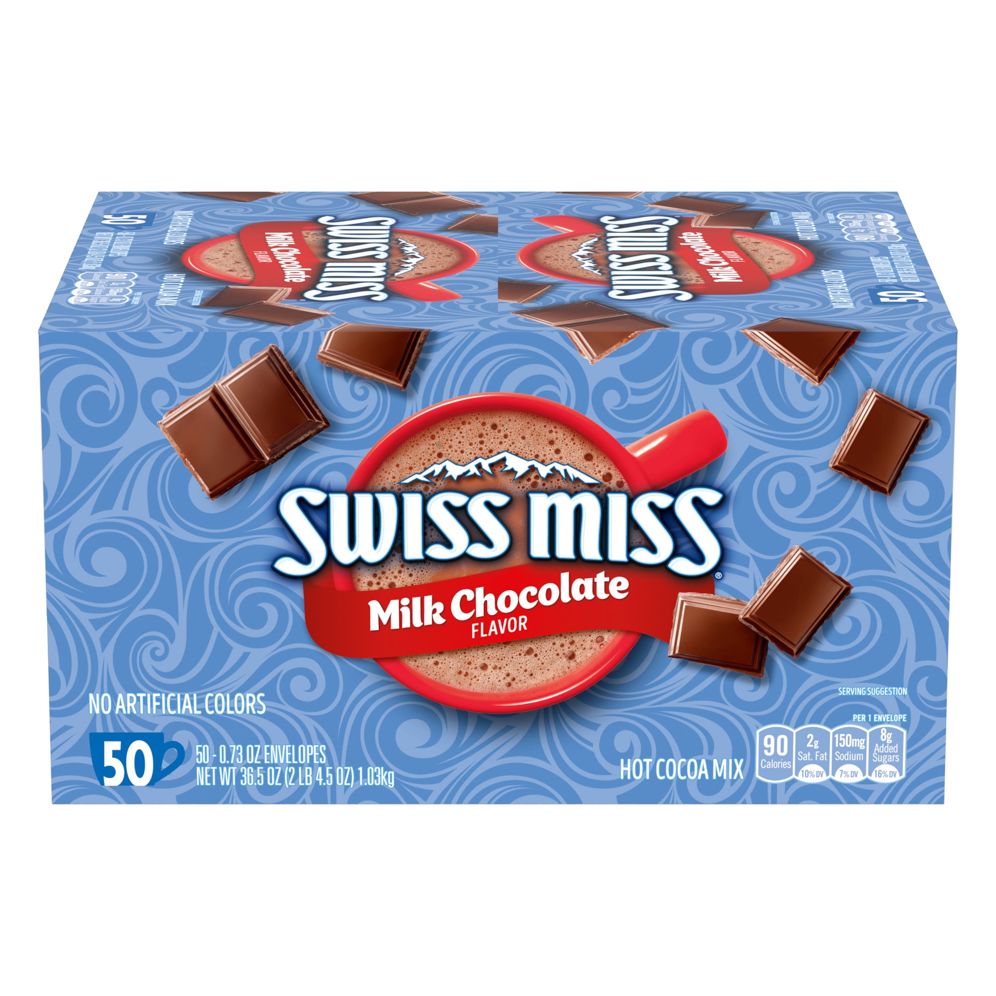 Swiss Miss Milk Chocolate Hot Cocoa Mix 0.73 packets 50 count