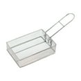 thumbnail image 1 of Stainless Steel Folding Frying Basket For Outdoor Cooking And Lunch Box Use 10 in Long With Dense Mesh Filter Screen, 1 of 9