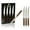 Dark Brown, variant on Babish 4-Piece 1.4116 German Stainless Steel Steak Knife Set with Dark Pakka Wood Handles – Full-Tang Steak Knives for Dining, Entertaining & Everyday Table Use