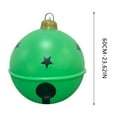 thumbnail image 3 of Surpdew Giant Inflatable Christmas Balls, 24In Pvc Jingle Bell Inflatable Ball Large Outdoor Indoor Christmas Inflatable Yard Deco,Oversized Blow Up Balls For Garden Yard Patio Decorations Green-1, 3 of 6