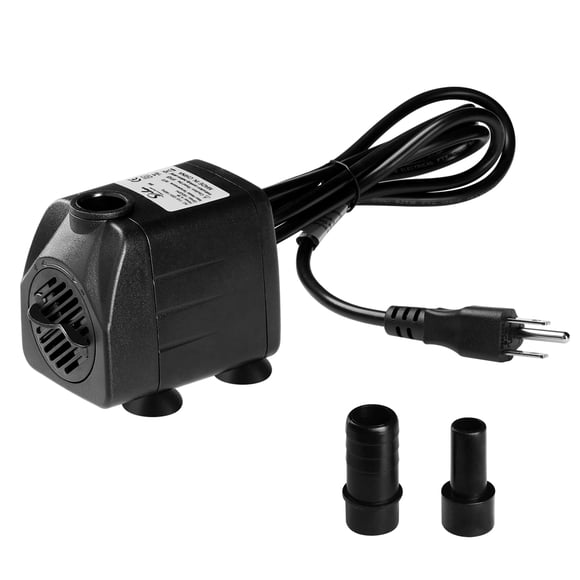 Bomba de agua Simple Deluxe de 600 L/H, sumergible, 8 W, 1,9 pies