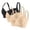 Beige D, variant on BRGZLK 3 Pack Sports Bras for Women Solid Color High Support Wireless Bra Plus Size C Cup Seamless No Underwire Push Up Full Coverage Bralettes Black B 40C