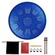 thumbnail image 1 of Tongue Drum 6 pulgadas Acero 11 Tune Hand Pan Tank con mazo (H) Azul oscuro Azul, 1 of 9