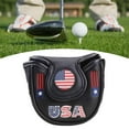 thumbnail image 2 of Mazo De Golf Putter Head Cover Protección Resistente Al Agua Golf Club Headcover Negro, 2 of 8